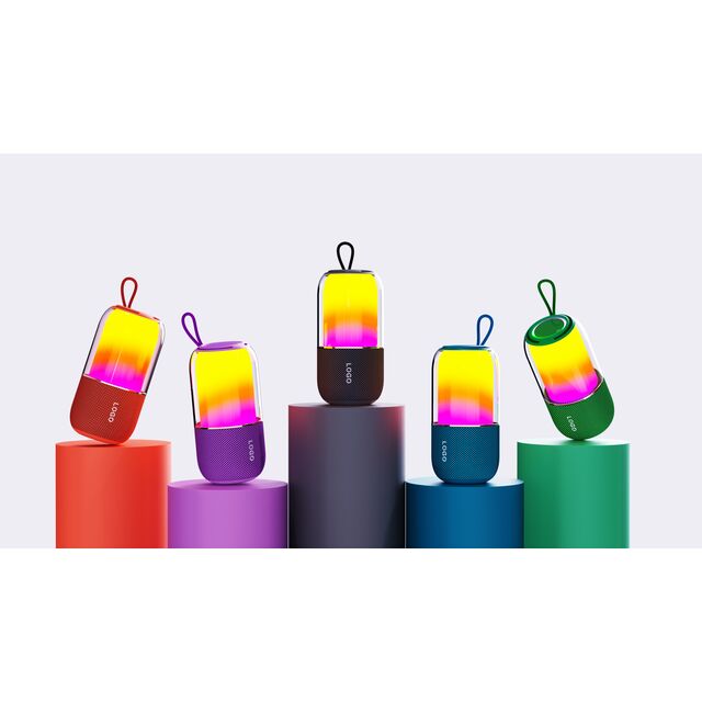 Vibrant RGB Light Portable Bluetooth Speaker, 5W Bass TWS Wireless Speaker Type-C Charging, Ideal Gift for Home Party Outdoor Trav for sale at factory direct price