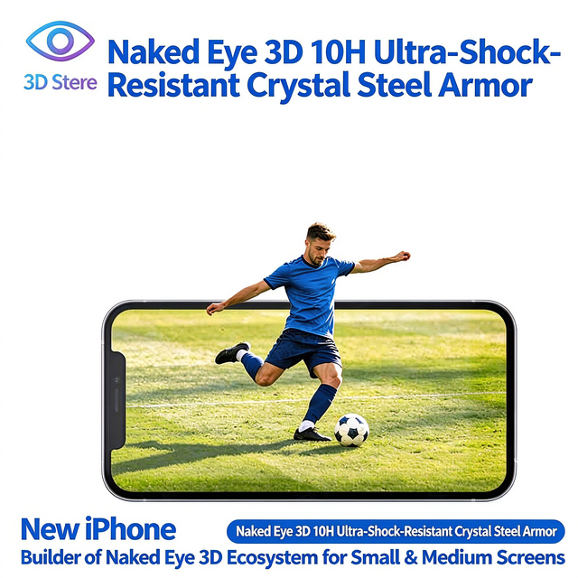 Naked Eye 3D 10H Hardness Anti-Explosion Crystal Steel Armor Tempered ...