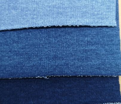 Dark Blue Faux Denim French Terry – EmyJean Fabrics