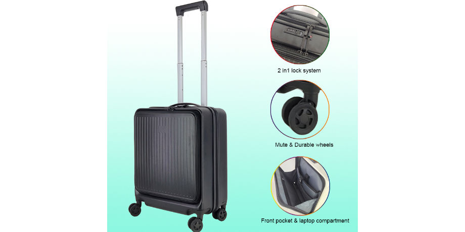 hardside carry on luggage with laptop compartment