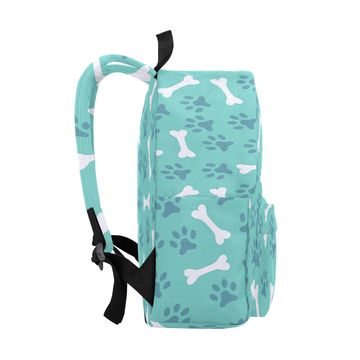 2D Cartoon Graffiti Print School Bag Women Backpack Shoulder Bag