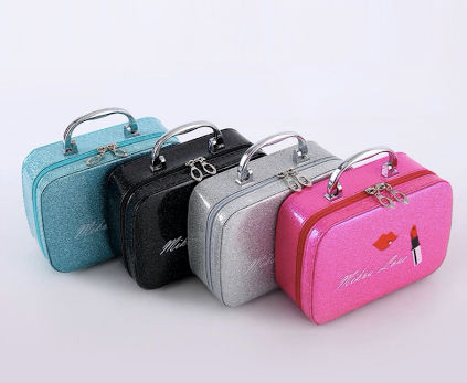 Buy Wholesale China High Luxury Hard Beauty Makeup Case Capacity Portable Pu Leather Travel Cosmetic Bag & Cosmetic Packaging Box at USD 2.12 | Global Sources