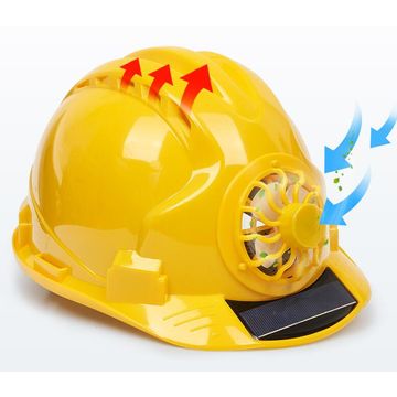 Solar Power Fan Helmet Outdoor Working Safety Hard Hat Construction  Workplace ABS Helmet - China Solar Fan Helmet, Outdoor Work Helmets
