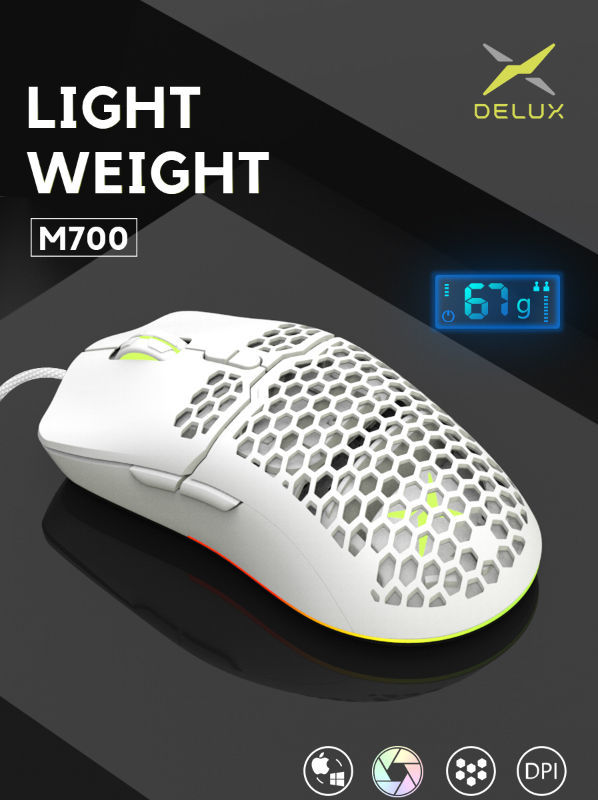 Marketing de motores de búsqueda carga Decepción Buy Wholesale China Delux M700 Ergonomics Pmw3389 32000dpi 7 Buttons Light  Weight Honeycomb Rgb Lighting Gaming Mouse & Rgb Lighting Gaming Mouse at  USD 12.6 | Global Sources