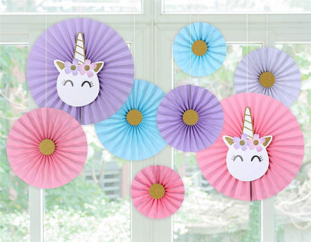 hanging paper fans