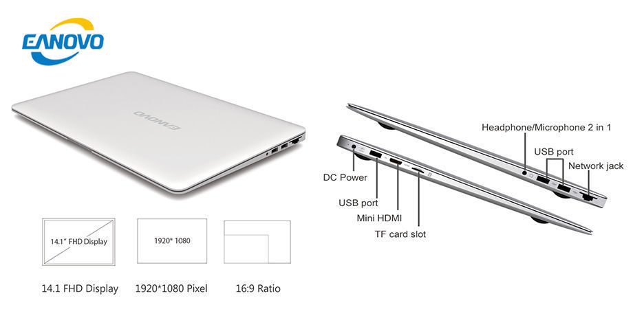 China Very cheapest Ultra slim 14.1 inch laptop mini win10 oem laptop ...