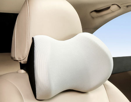 Buy Wholesale China Car Headrest Pillow Black Car Headrest Pillow & Lumbar  Support Pillow In Pu Leather & Car Headrest Pillow at USD 7.5