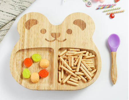 bamboo baby plate