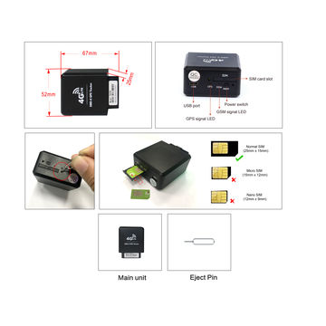 China 4G LTE CAT M1 NB IOT GPS Tracking With Remote OBDll Diagnostic ...