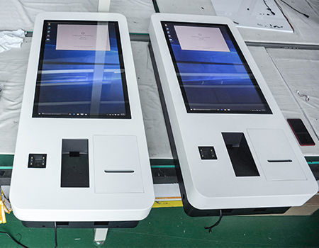 China manufacturer 27 inch 10 points capacitive touch screen kiosk with ...