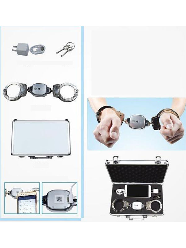 Electric shock remote control handcuffs, Carbon Steel Handcuff Police