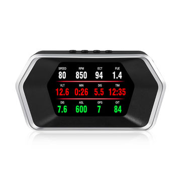 Nouveau GPS OBD2+P17 Compteur d'affichage HUD Voiture Smart OBD2 Outil de  diagnostic automatique de jauge - Chine Hud, la tête d'affichage