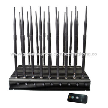 Brouilleur 220V bloqueur signal 8 antennes GSM 2G 3G 4G Wifi 2.4