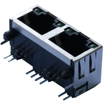 China 1X1 Port RJ45 Connector Stock LPJE201AWNL 100% Cross Amphenol ...