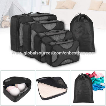 Portable Travel Storage Bag, Simple Luggage Organizer With Zipper Clothes Storage  Bag,Travel Organizer Set,Packing Cube Set,Suitcase Storage Bag Set,Travel  Storage Set With Shoe Toiletry and Laundry Bags School Supplies Room Decor  Bedroom