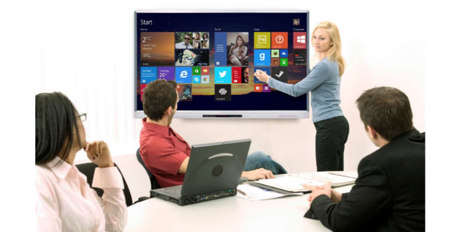 China 75 inch 4k HD multi touch interactive whiteboard for classroom on ...