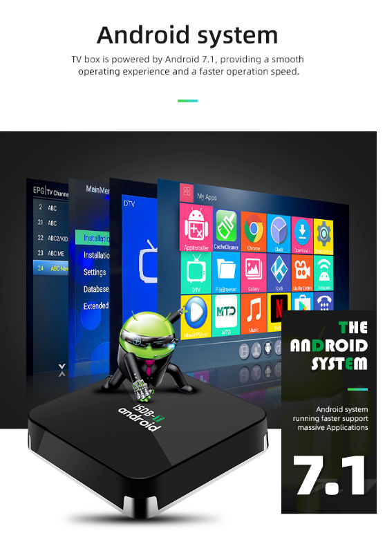 China S905d Hybrid OTT Set Top Box android tv box ISDBT digital Stream