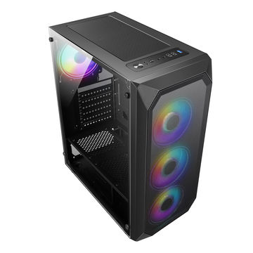 China 192-16 ATX tempered glass gaming computer case with visual front ...