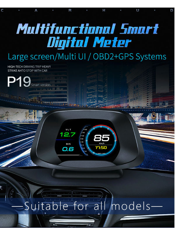 Universal HUD OBD2 Head Up Display Car Screen On-board GPS Projector Navigation