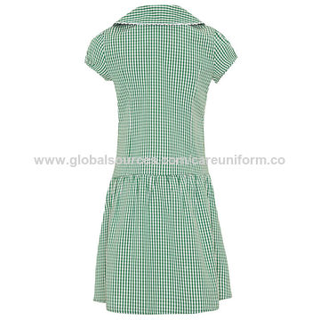 green primary school summer dress