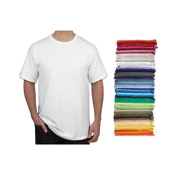 Buy China Wholesale Classic Round Neck Polyester Blank White Plain T Shirts For Men Cotton T-shirt & Golf at USD 1.5 | Global Sources
