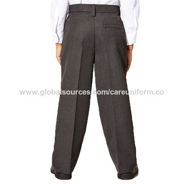 Easy Care Girls Regular Grey School Trousers | Woolworths.co.za