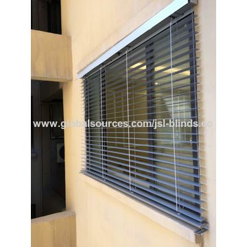 persianas al aire libre de las persianas eléctricas venecianas de aluminio incombustibles de 80m m