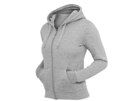 Plain grey zip up hoodie womens hot sale