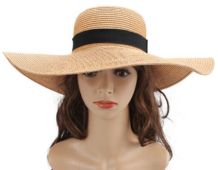 Sun Hat for Men/Women Summer Sun Hat Solid Color Large Wide Brim Floppy  Beach Hat Travel Foldable Hat Sun Hat Foldable/Packable Sun Hat (Color : 4,  Size : Brim 11cm) : 