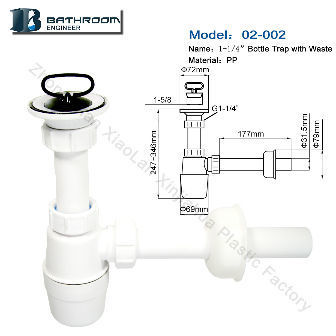 Chinaplastic Kitchen Sink Stopper Drain Pipe Single Basin Launching Tubular Swivel P Trap On Global Sources