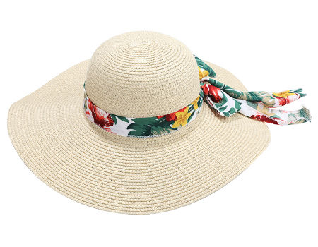 Unisex Summer Straw Hats Women Wide Brim Flat Top Beach Sunhat Hat Chapeu 