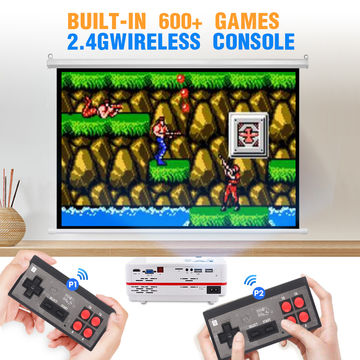 Vc6000 Game Console China Projector Video Game Console 600 Classic Games Mini Retro Console ...