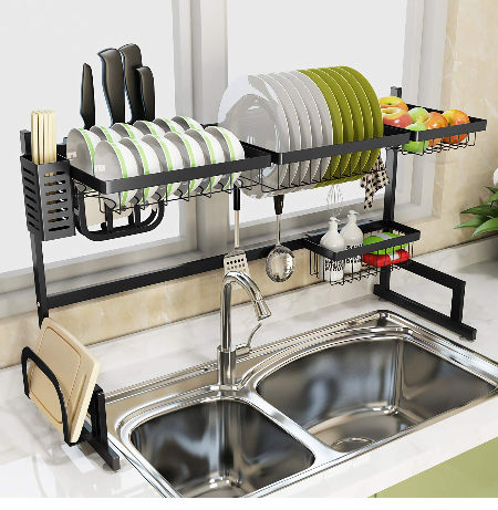 Featured image of post Dish Holder For Kitchen Cabinet - A dish drying cabinet is a piece of kitchen shelving placed above the sink, with an open bottom and shelves made of steel wire or dowels to allow washed dishes set within to drip into the sink and air dry.