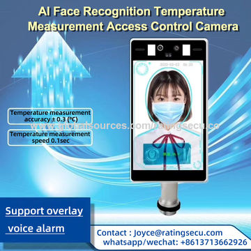China AI Face Recognition Non-contact automatic body temperature ...