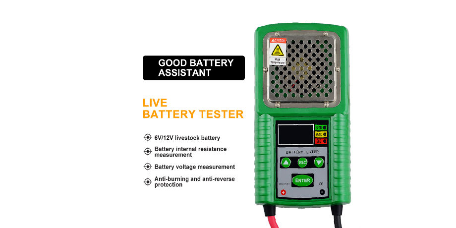 6V/12V Automotive Battery Tester Analyzer for UPS/Solar Energy/ Marine Battery
