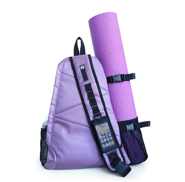 backpack with yoga strap