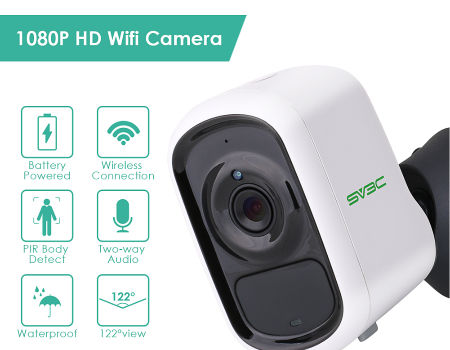 ChinaWireless Rechargeable Battery Powered WiFi Camera, Home Security ...