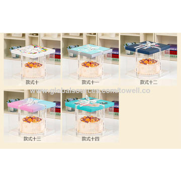 Food Grade Plastic Bakery Box,transparent Clamshell Plastic Cake