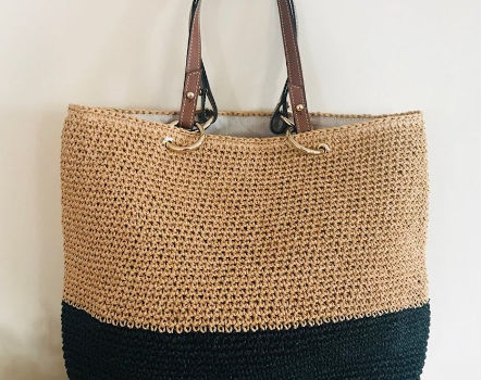 beach bag rattan