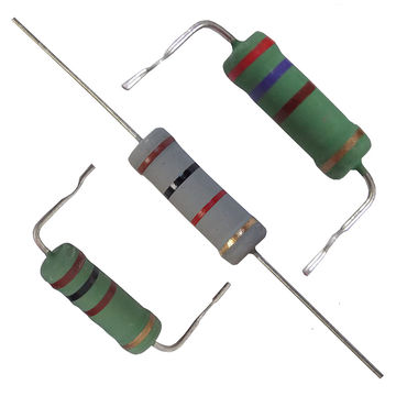 Fabricant taïwanais de résistances bobinées KNP de taille mini, 1W ~ 5W, 0.1Ω ~ 150Ω