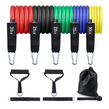 Resistance band set with door online anchor