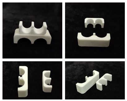 China 95 Alumina Ceramic Threaded Parts Al2o3 99% Technical Ceramics Insulation Fittings