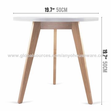 Mesa Redonda De Bambú Café Muebles Hogar Sofá Cama Decoración Pequeños Espacios