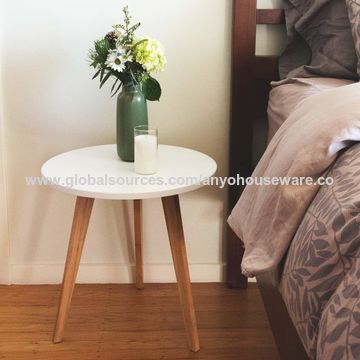 Mesa Redonda De Bambú Café Muebles Hogar Sofá Cama Decoración Pequeños Espacios