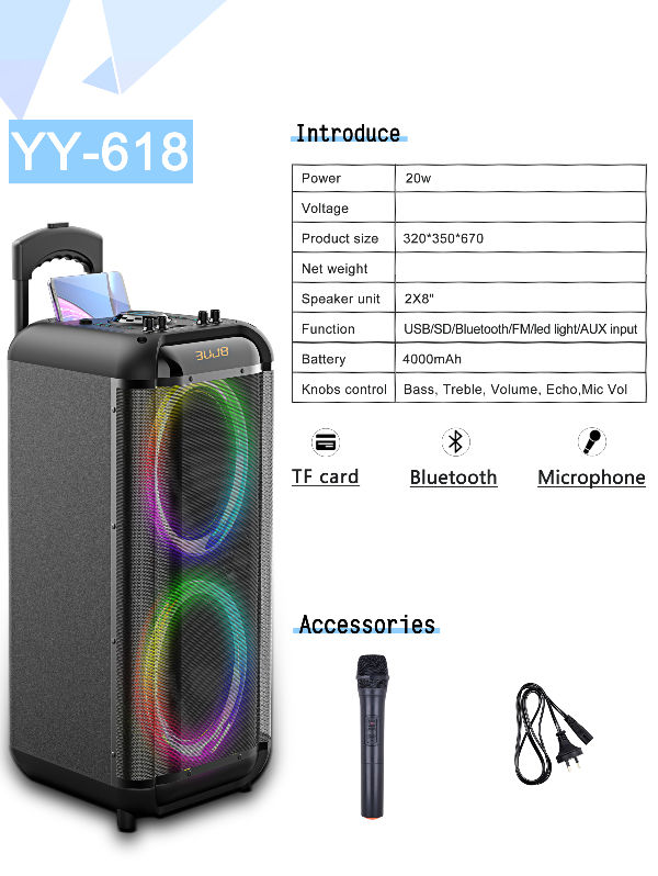 trolley speaker with mic