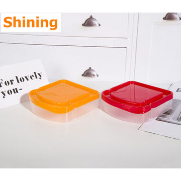 Sandwich Containers, Sandwich Containers for Lunch Boxes Plastic Toast  Shape Food Storage Sandwich Box with Lid, BPA Free and Reusable, Microwave  