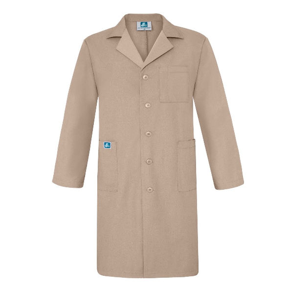 Customize high quality blue women front snap closure healthcare lab coat, lab coat snap