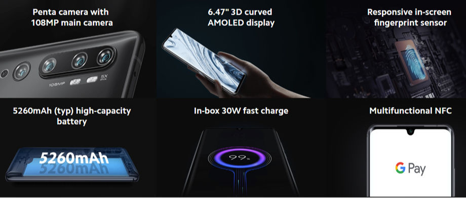 Buy China Wholesale Xiaomi Mi Note 10 Pro, 8gb 256gb Smartphone