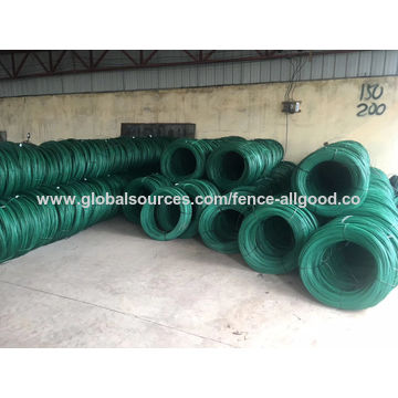 Galvanized Pvc Plastic Powder Coated Steel Wire Green For Woven Wire Mesh,  Binding Wire, Steel Wire, Tie Wire - Buy China Wholesale Pvc Coated Wire  $768