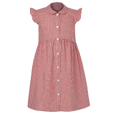 cotton gingham school dress